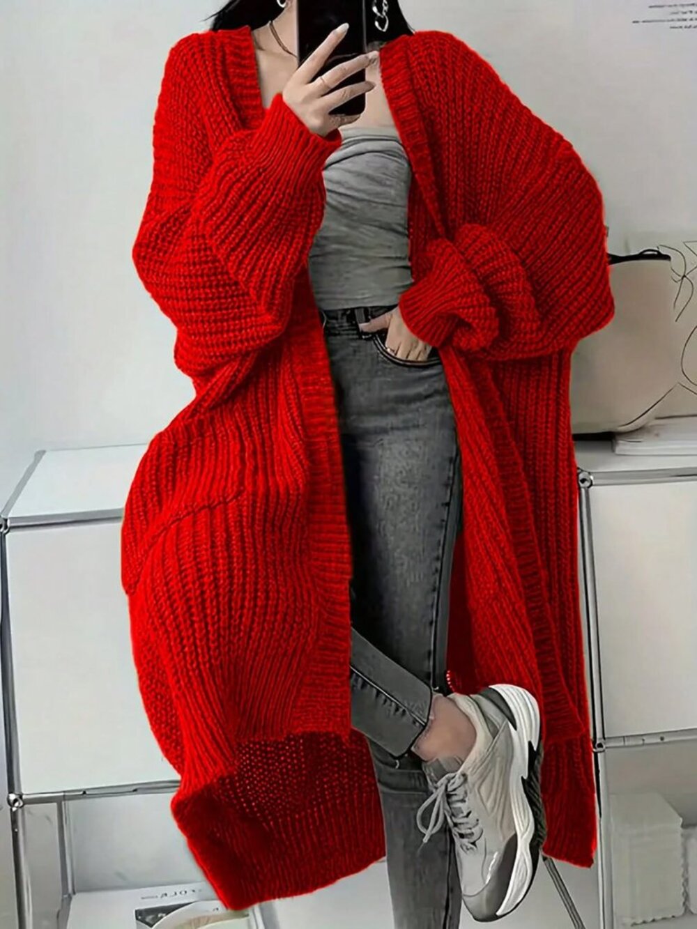NWOT, Never Worn, Cozy Red Cardigan